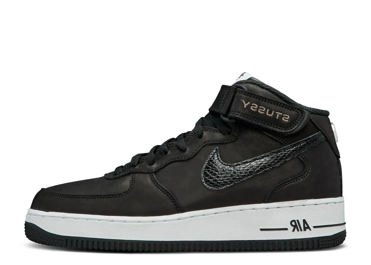 1 Mid Black Snakeskin