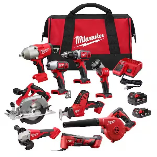 Milthtwaukee M18 18-Volt Lithium-Ion Cordless Combo Kit