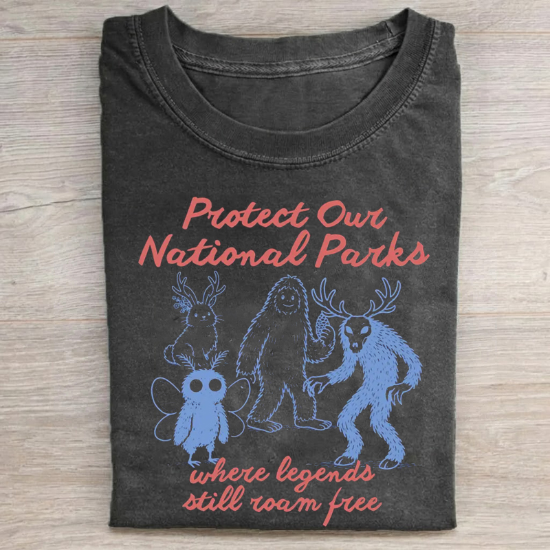 Cryptid National Parks T-Shirt-Teevibe