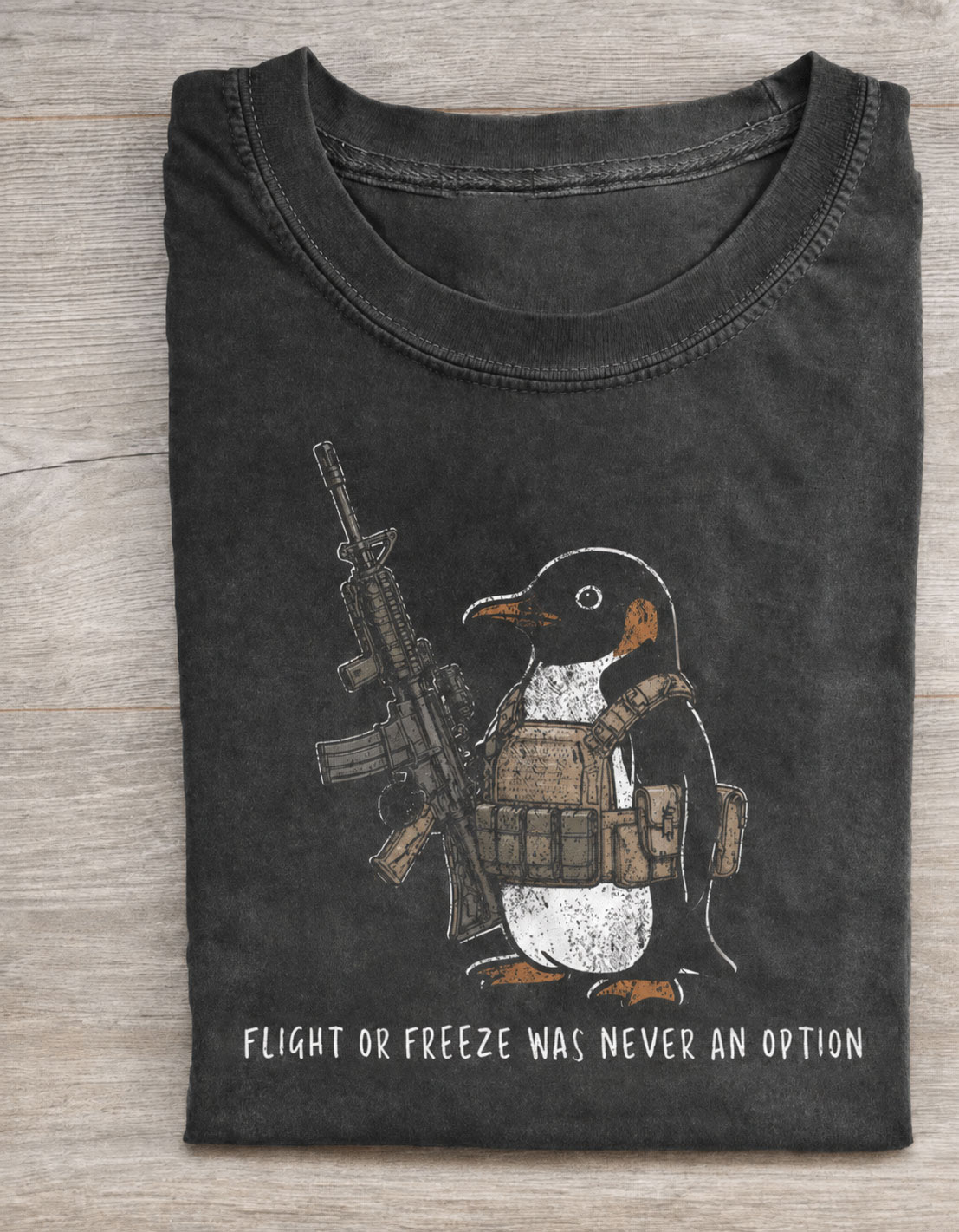 Flight Or Freeze Was Never An Option Vintage Comfort Colors Tee