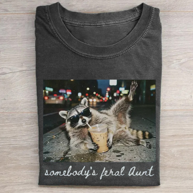 Funny Raccoon T-shirt-Teevibe