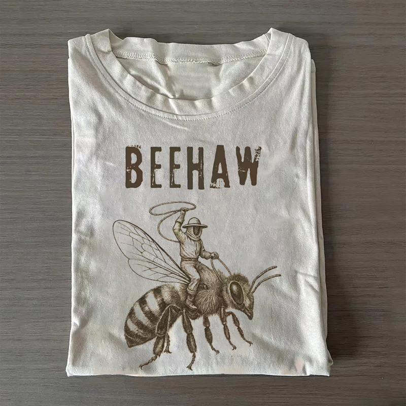 Funny Beekeeper Beehaw T-shirt-Teevibe
