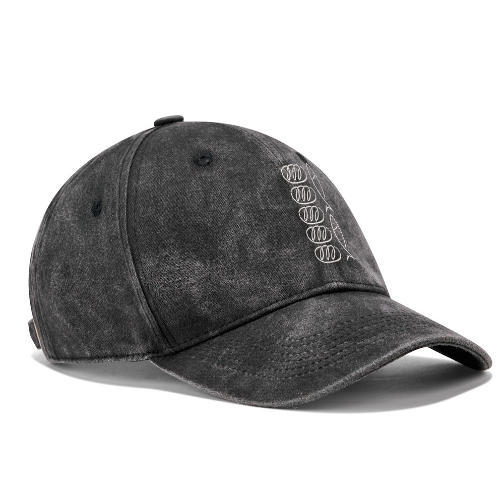 Loaves Of Bread And Fish Christian Washed Hat-Teevibe