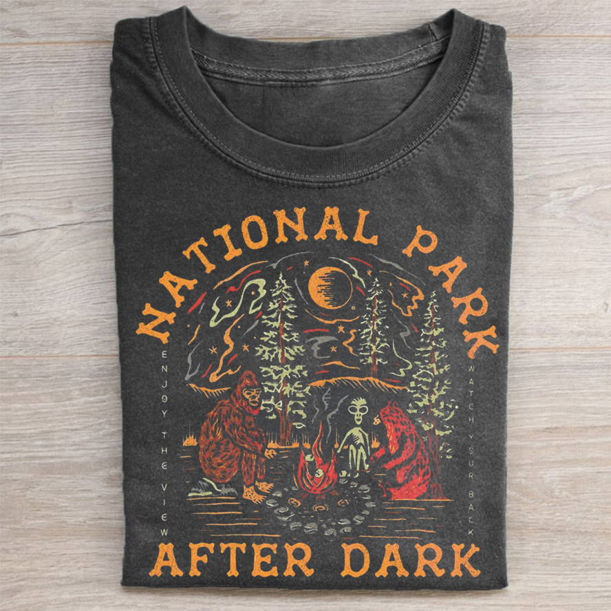 National Park After Dark T-shirt-Teevibe