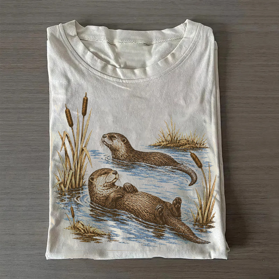 River Otter T-shirt-Teevibe