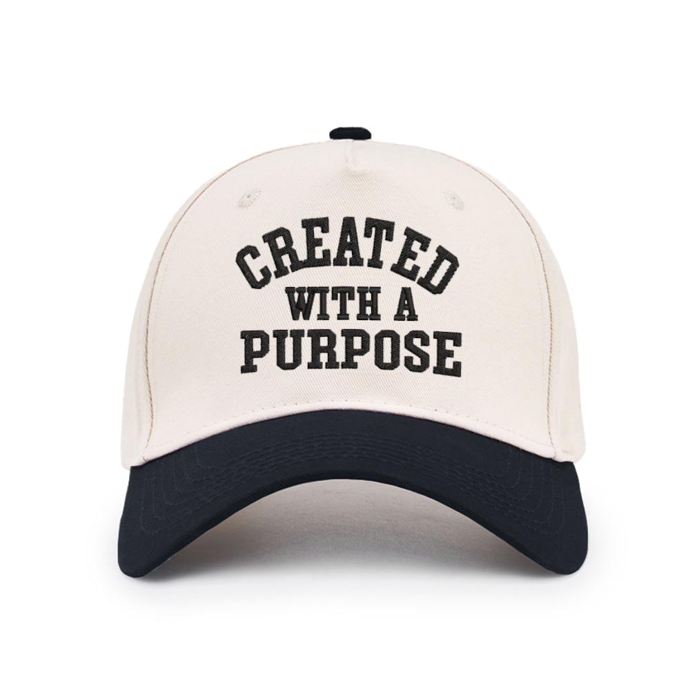 Created With A Purpose Christian Trucker Hat-Teevibe