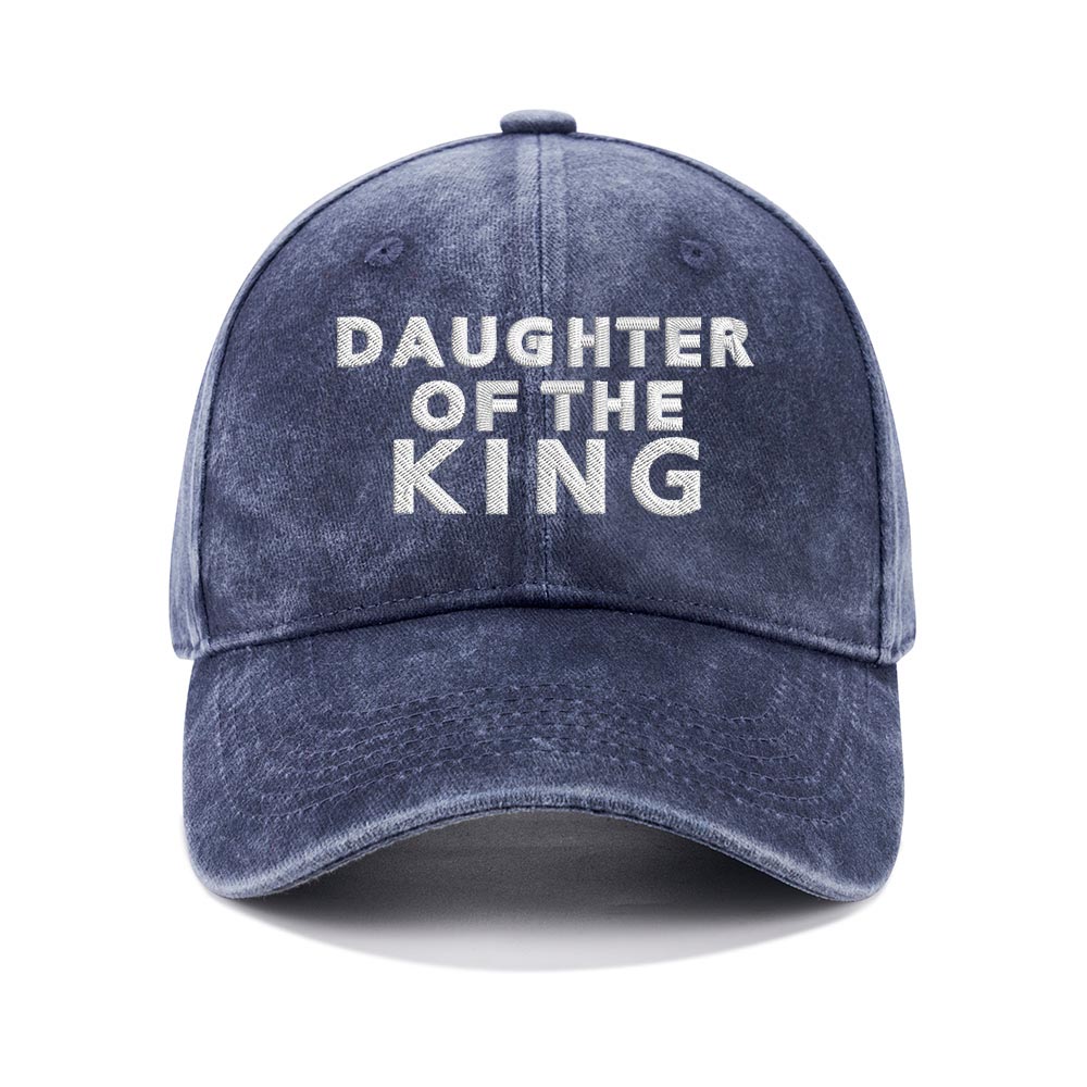 Daughter Of The King Christian Washed Hat-Teevibe