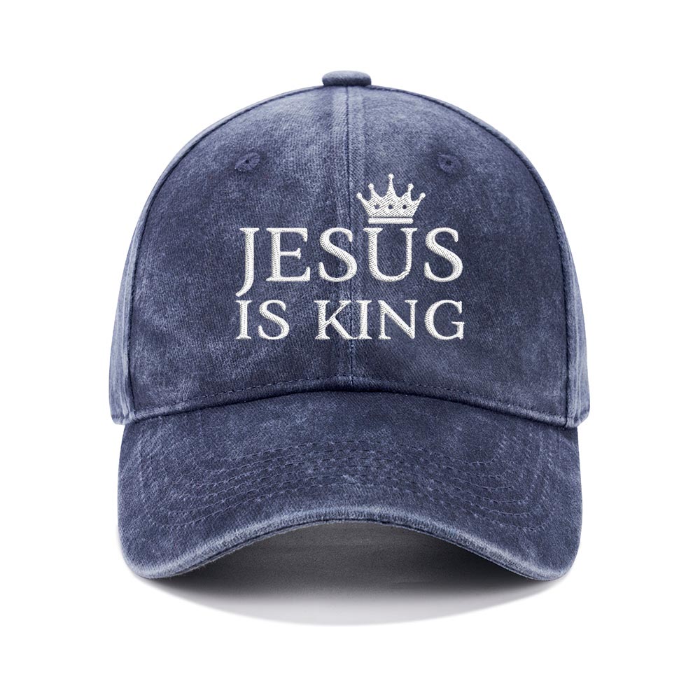 God Is Greater Christian Washed Hat-Teevibe
