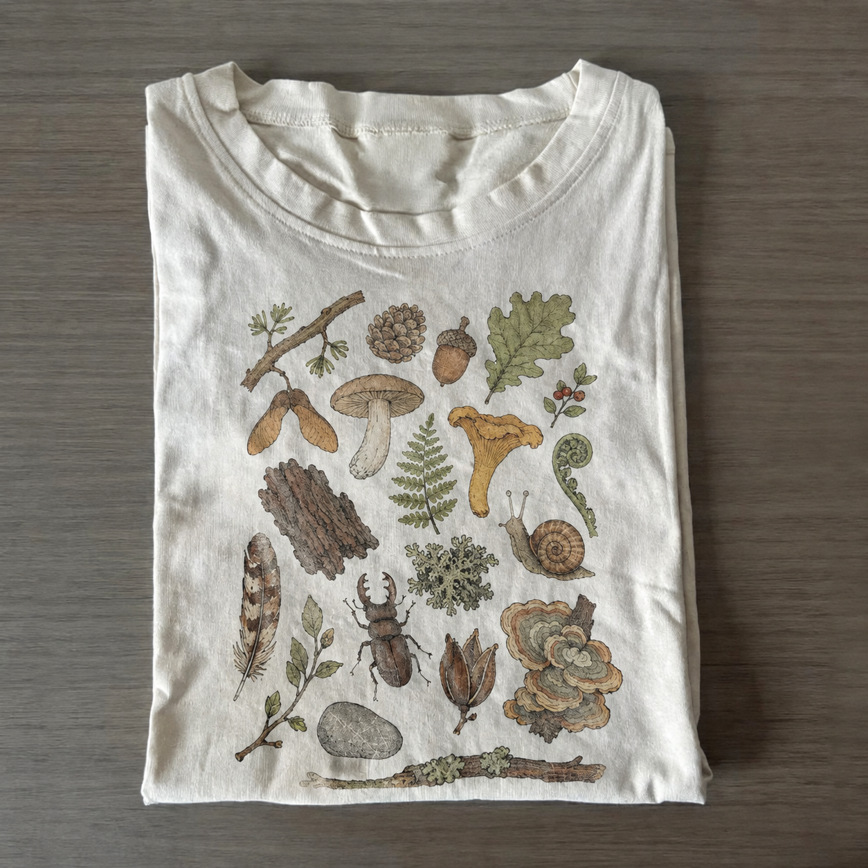 Vintage Forest Foraged Graphic T-shirt