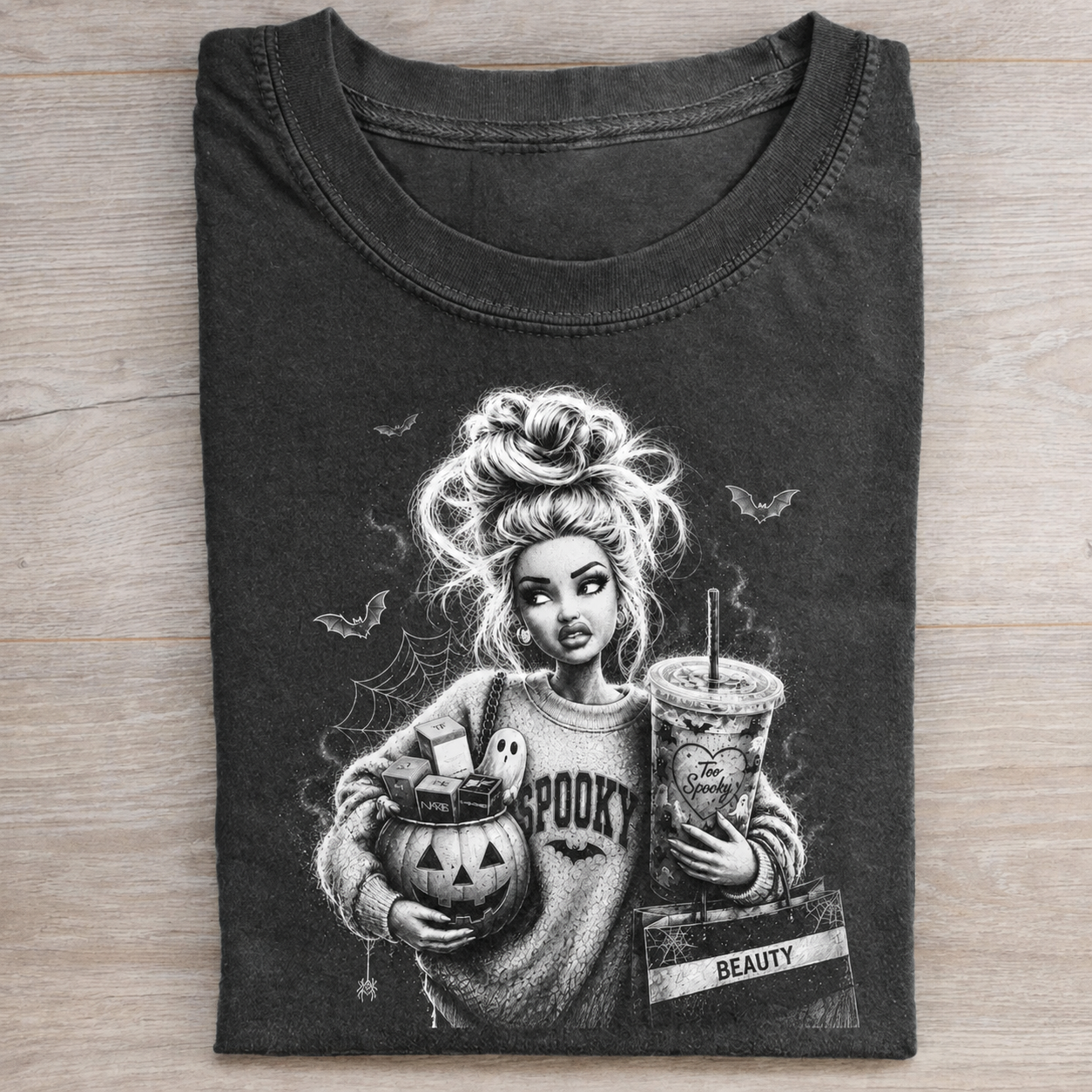 Funny Doll Face Spooky T-shirt