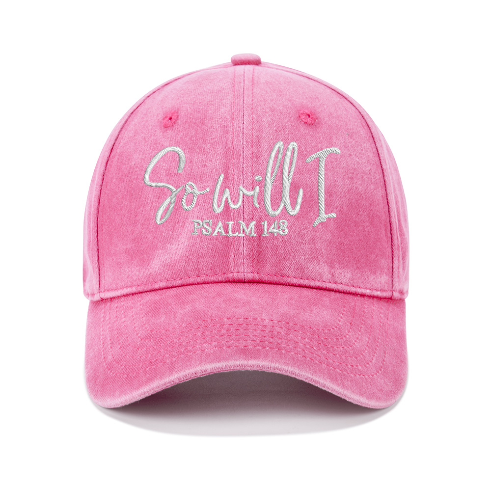 So Will I Christian Washed Hat-Teevibe