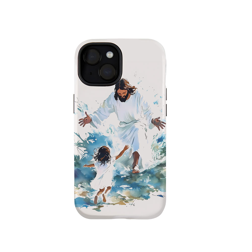 Jesus Hug Christian Phone Case-Teevibe