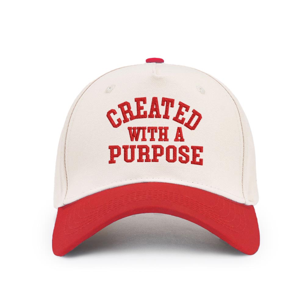 Created With A Purpose Christian Trucker Hat-Teevibe