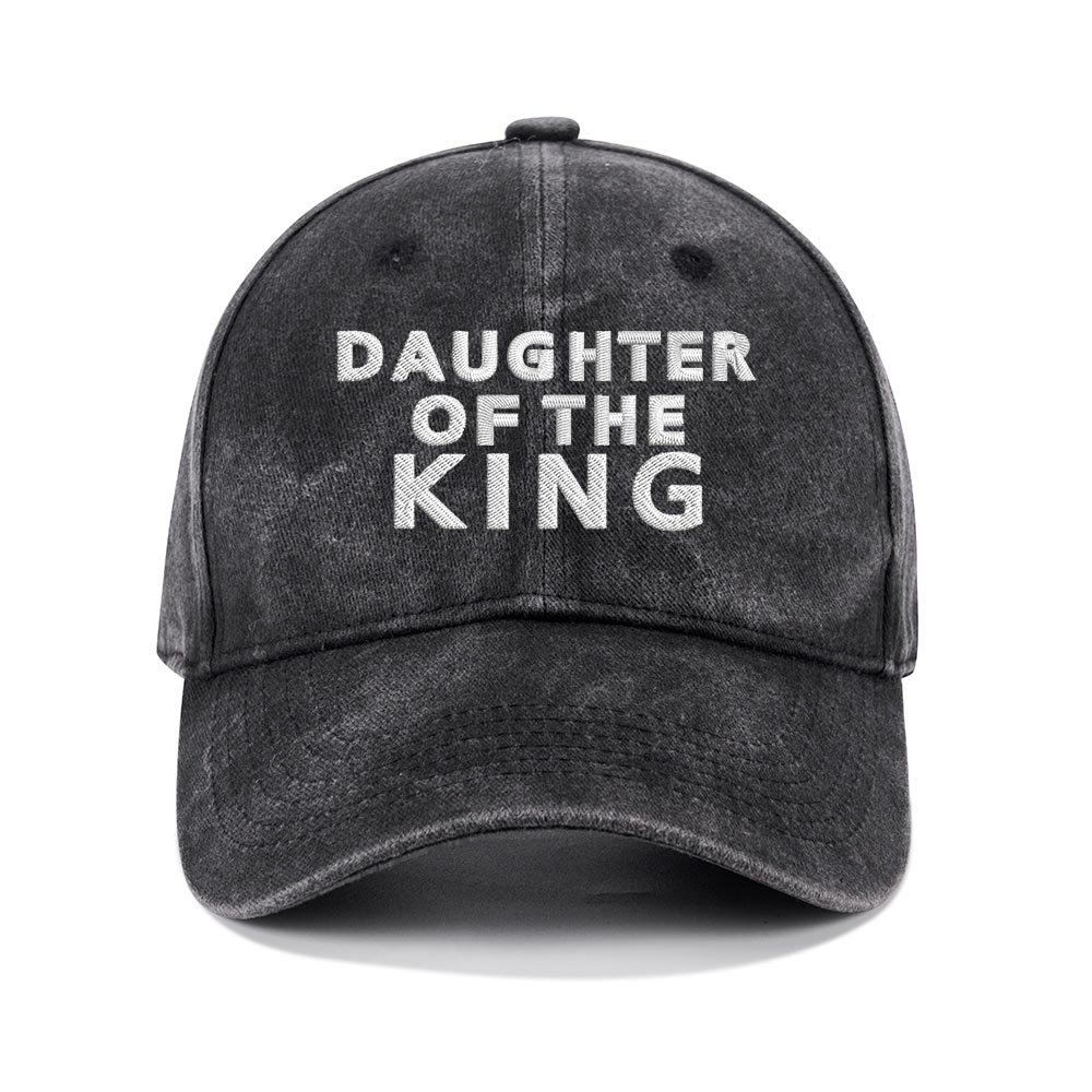 Daughter Of The King Christian Washed Hat-Teevibe