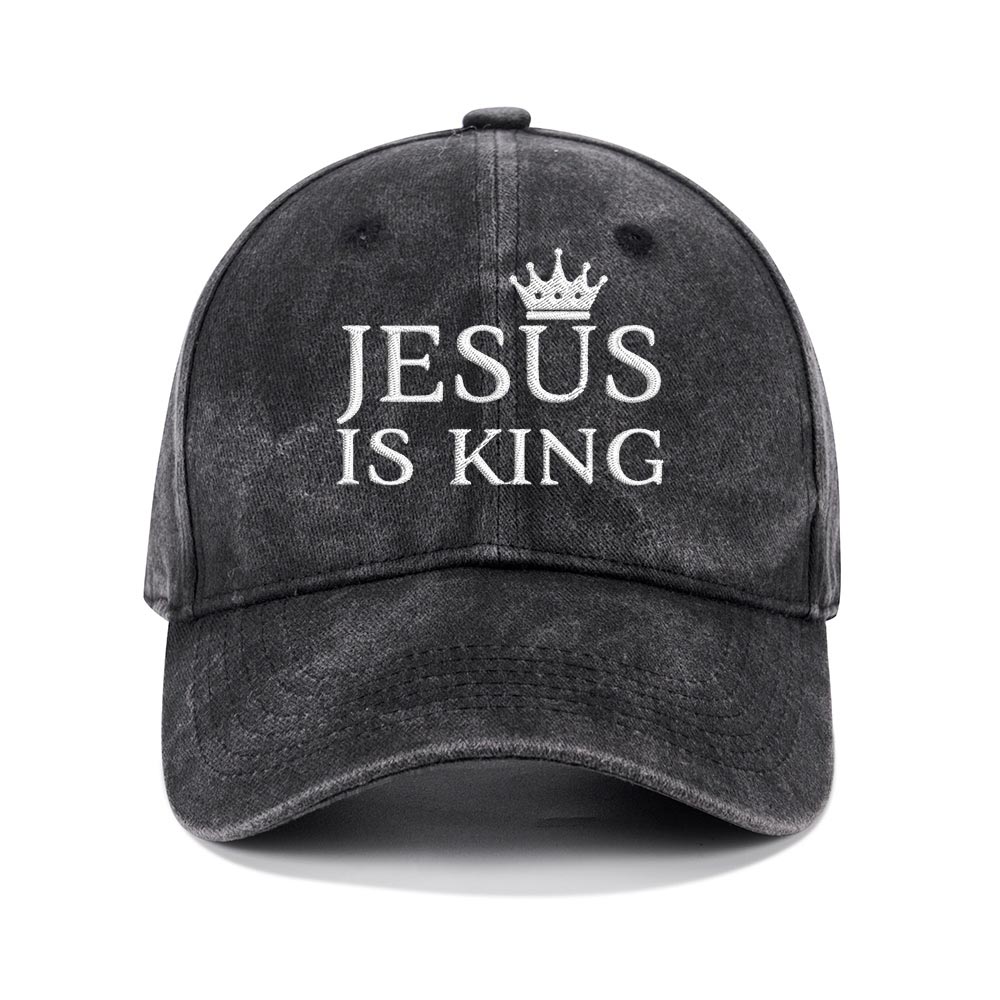 God Is Greater Christian Washed Hat-Teevibe
