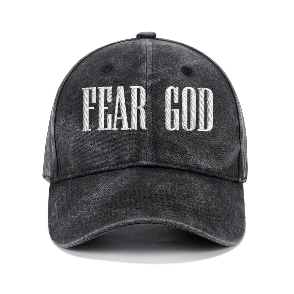 Fear God Christian Washed Hat-Teevibe