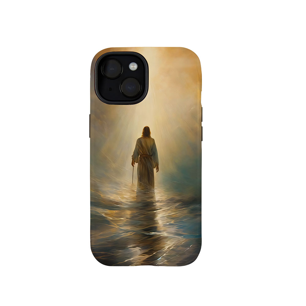 Jesus Walking On Water Christian Phone Case-Teevibe