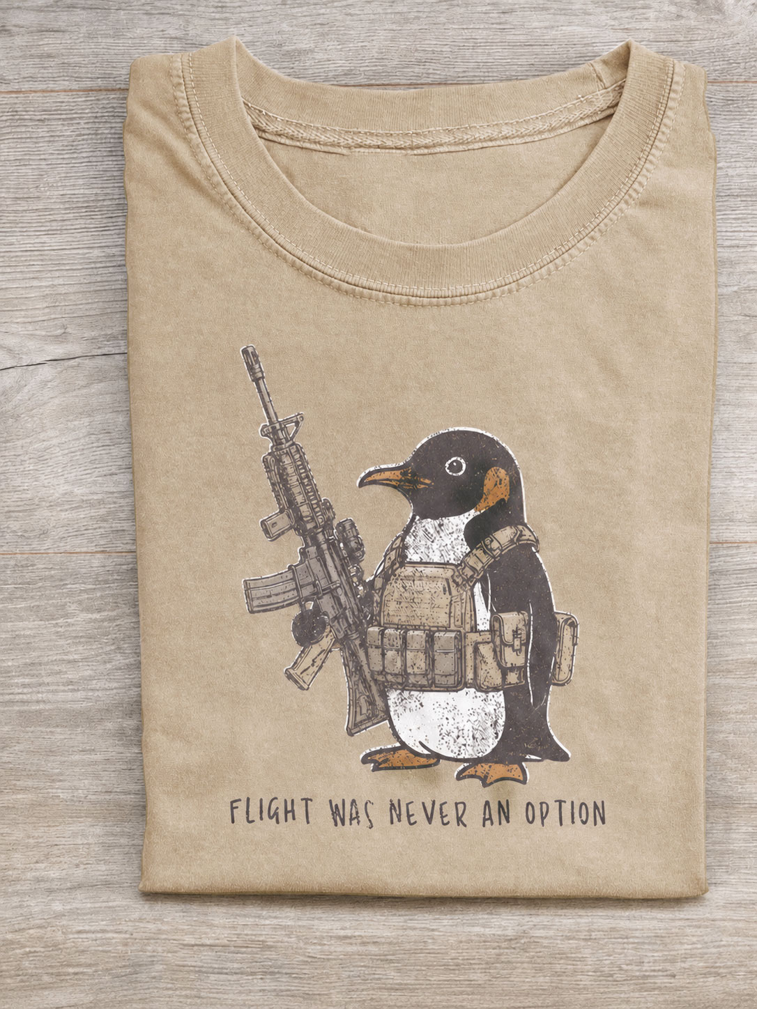 Flight Was Never An Option Vintage Comfort Colors Tee