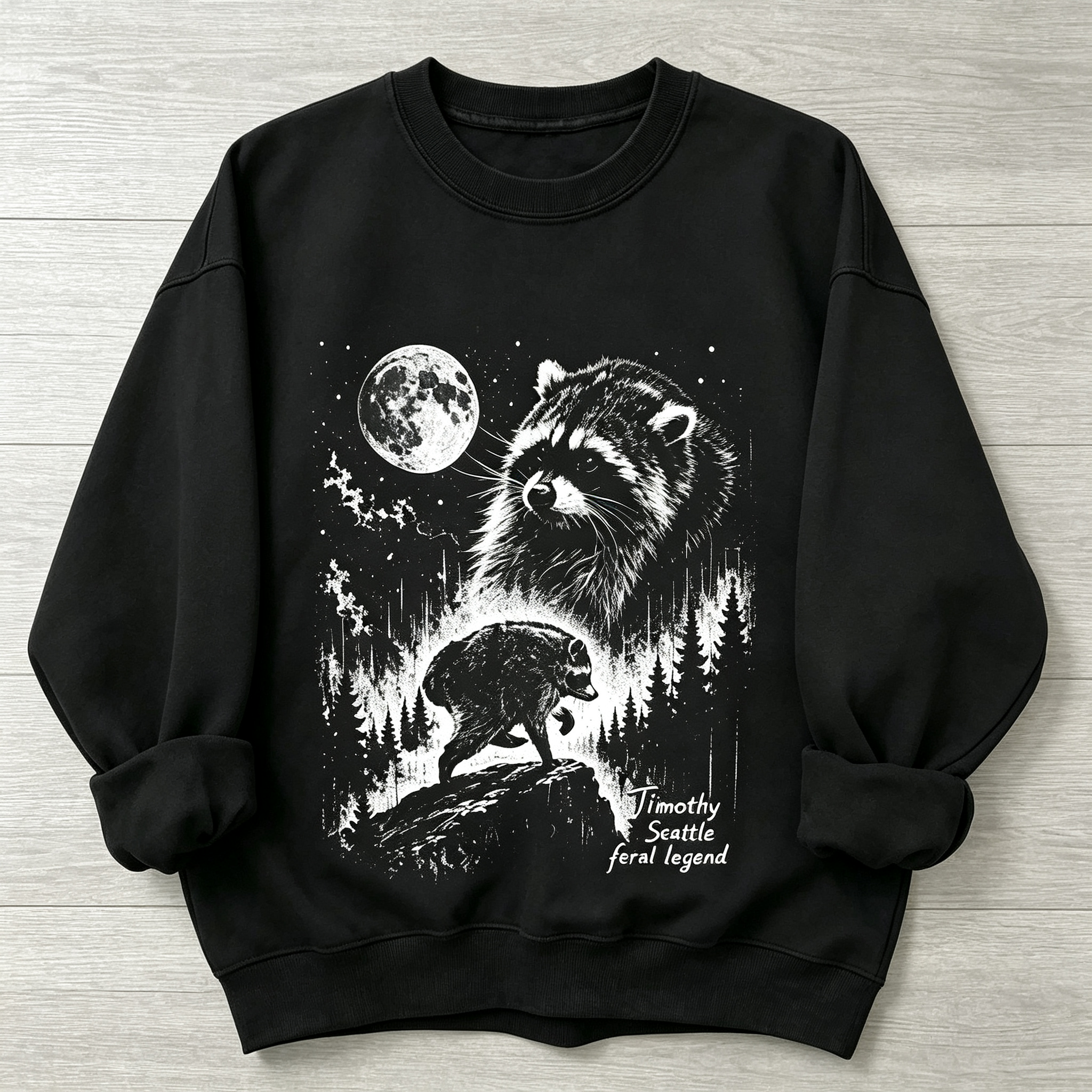 Jimothy Raccoon Feral Legend Sweatshirt
