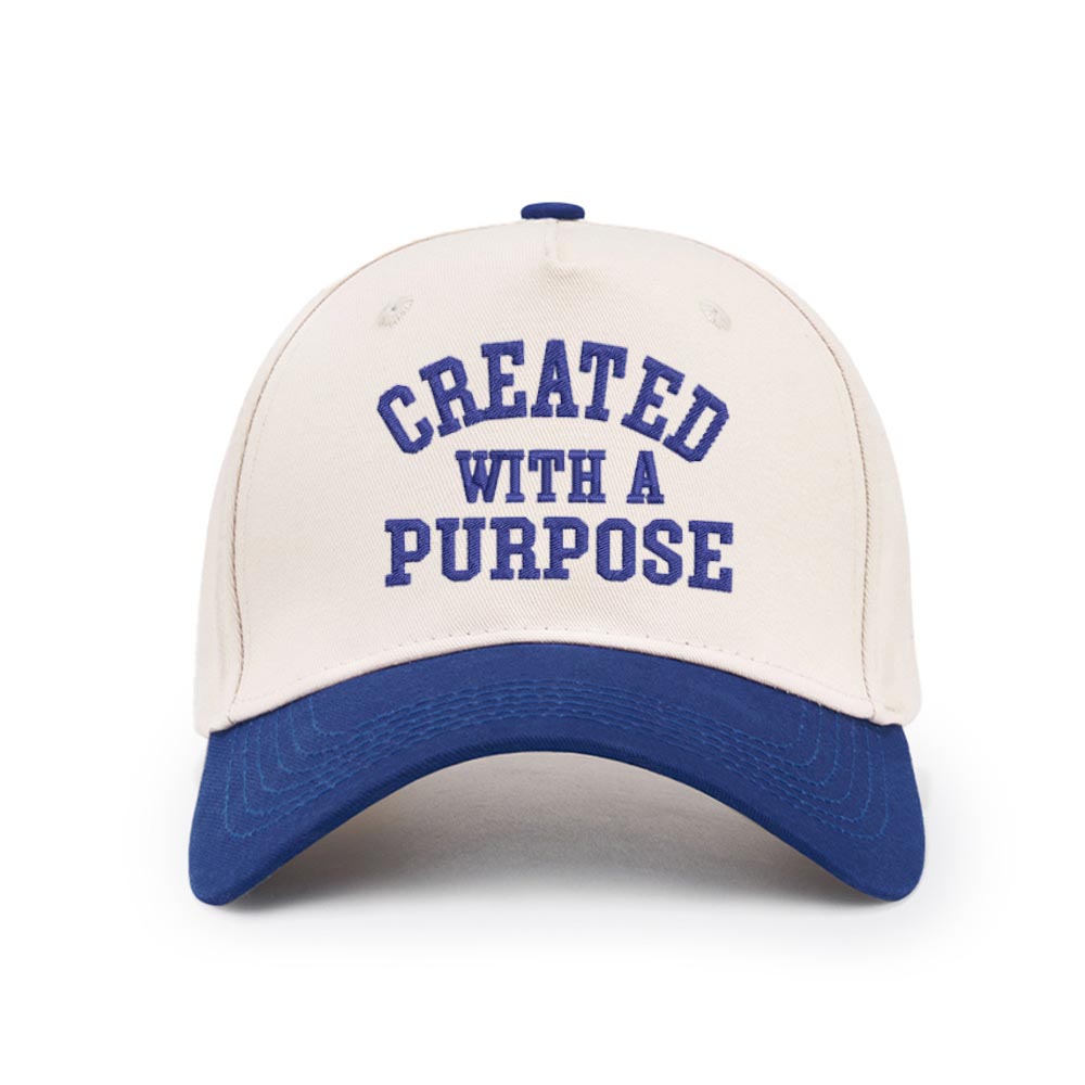 Created With A Purpose Christian Trucker Hat-Teevibe