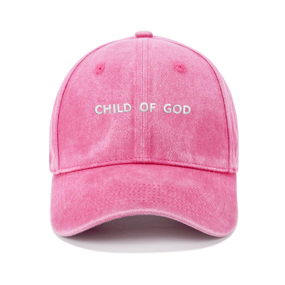 Child Of God Christian Washed Hat-Teevibe