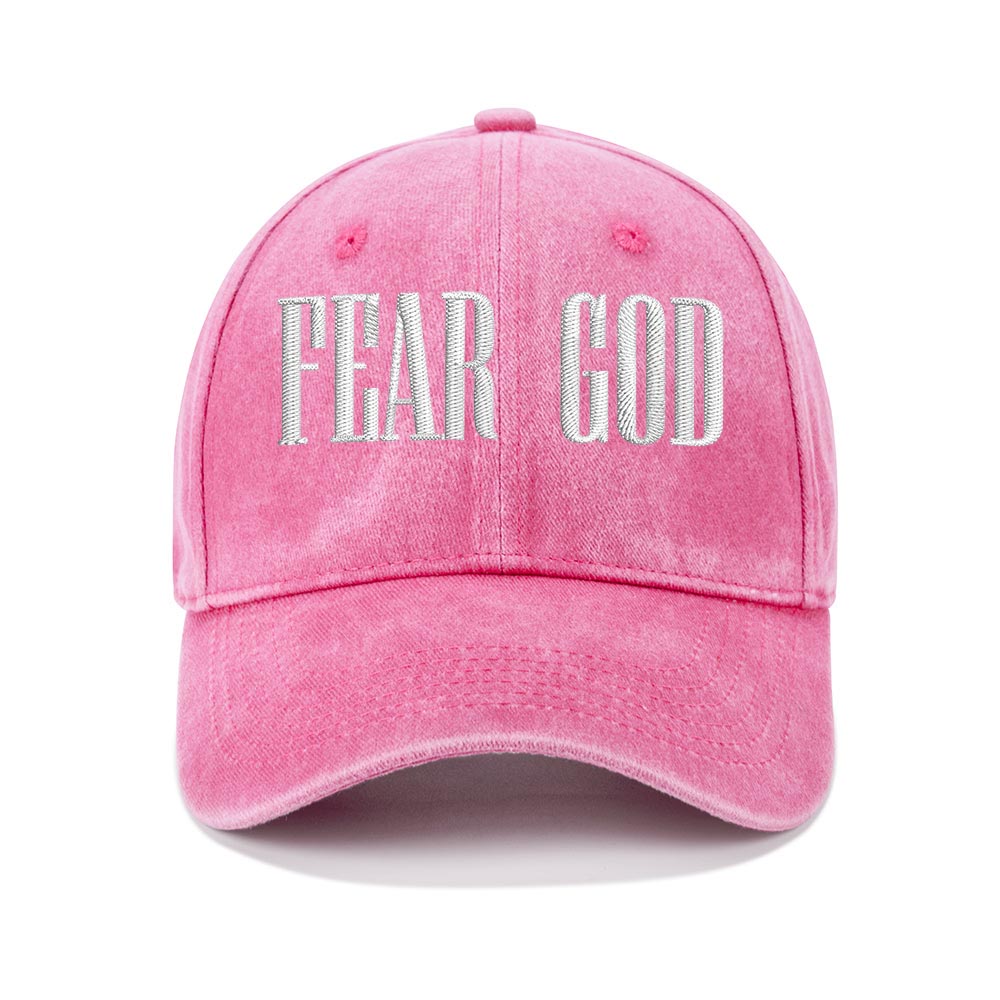 Fear God Christian Washed Hat-Teevibe