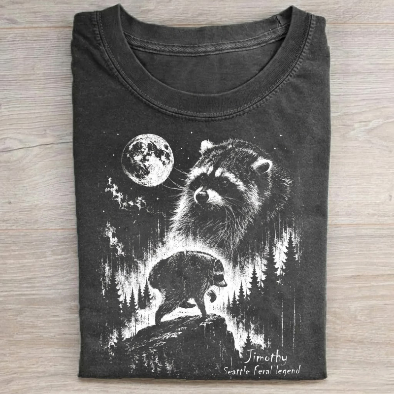 Vintage Jimothy Raccoon T-Shirt-Teevibe