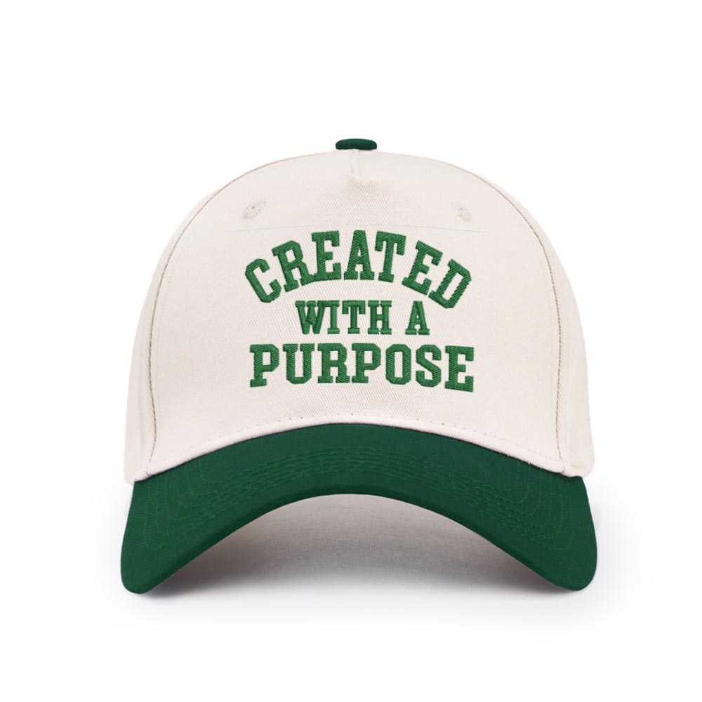 Created With A Purpose Christian Trucker Hat-Teevibe