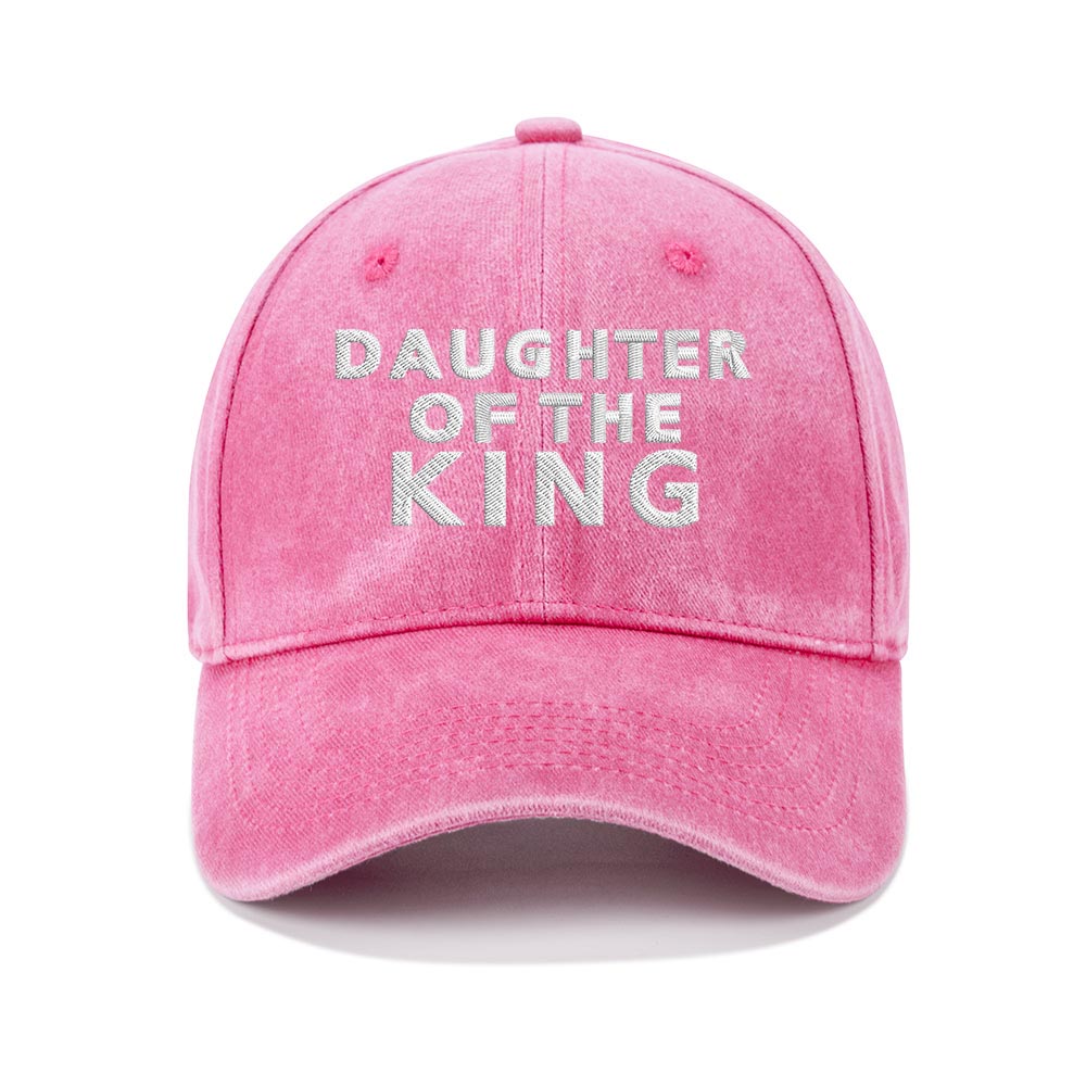 Daughter Of The King Christian Washed Hat-Teevibe