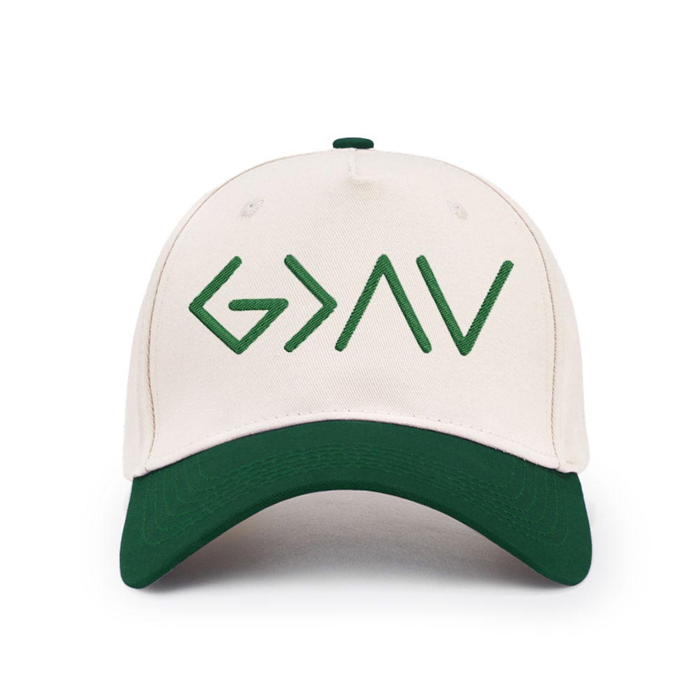 God Is Greater Christian Trucker Hat-Teevibe