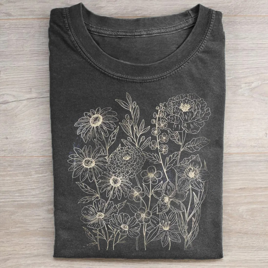 Vintage Pressed Flowers shirt-Teevibe