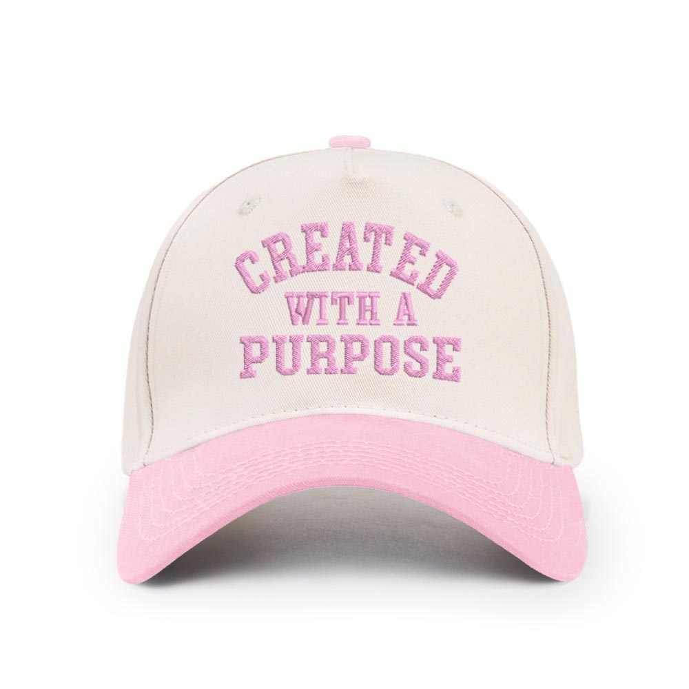 Created With A Purpose Christian Trucker Hat-Teevibe