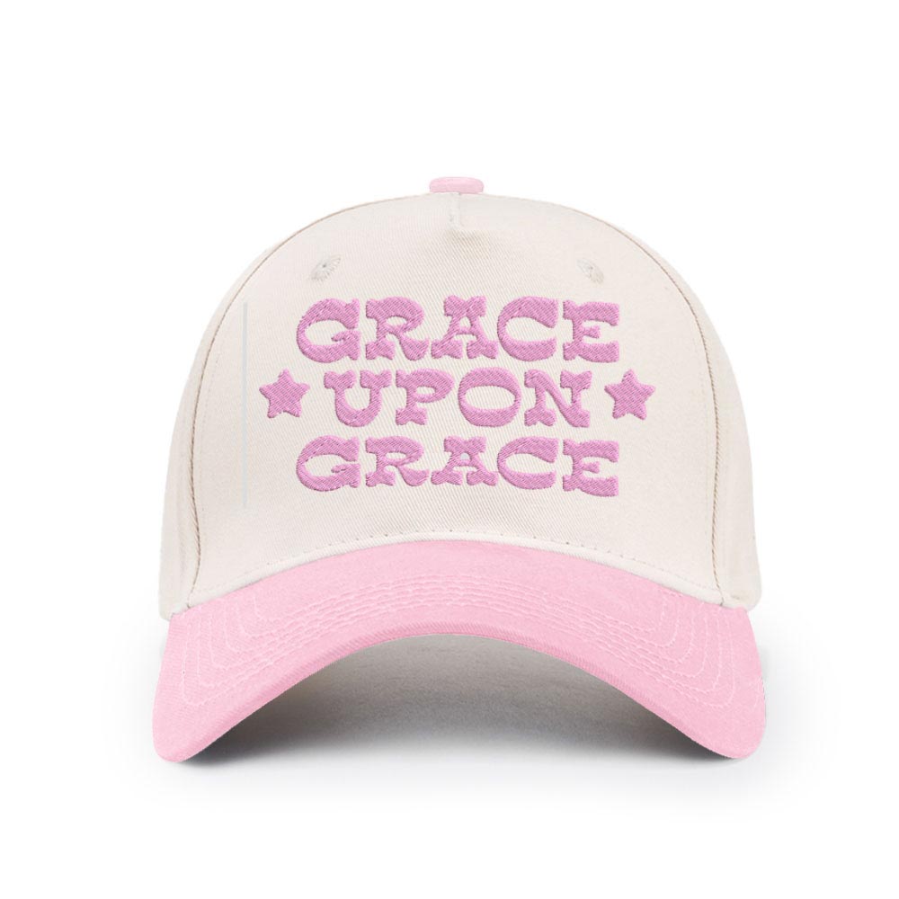 Grace Upon Grace Christian Trucker Hat-Teevibe