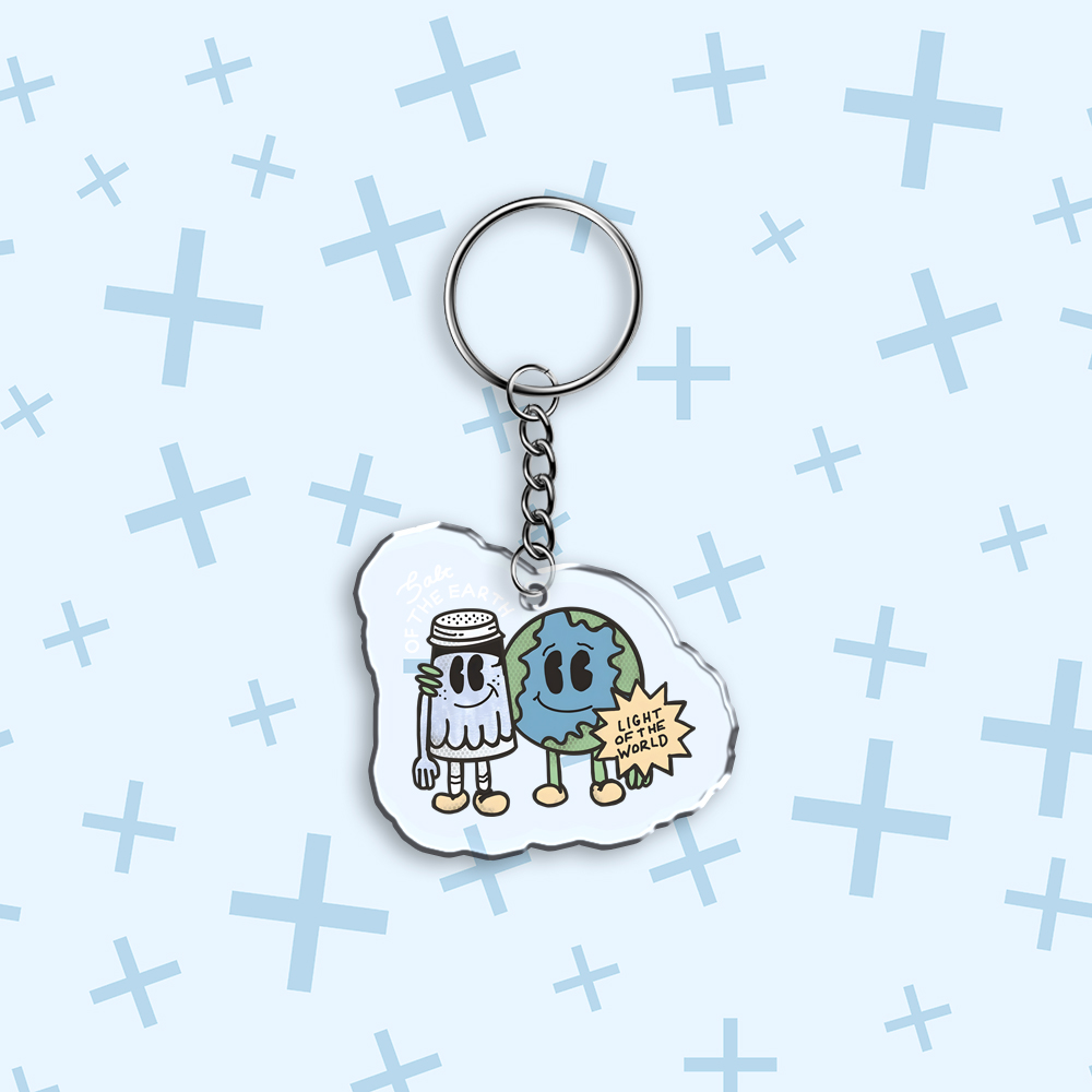 Light Of The World Christian Acrylic Keychain-Teevibe