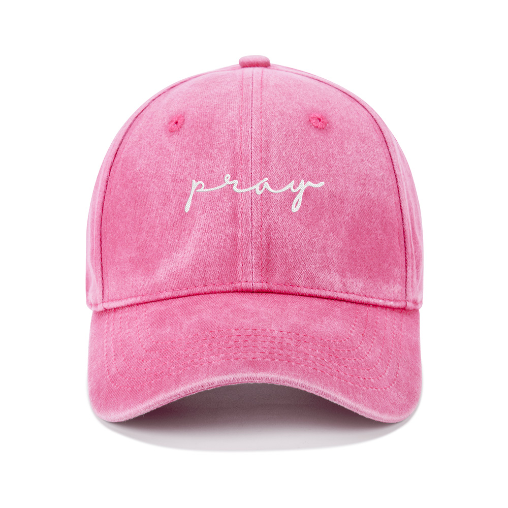 Pray Christian Washed Hat-Teevibe