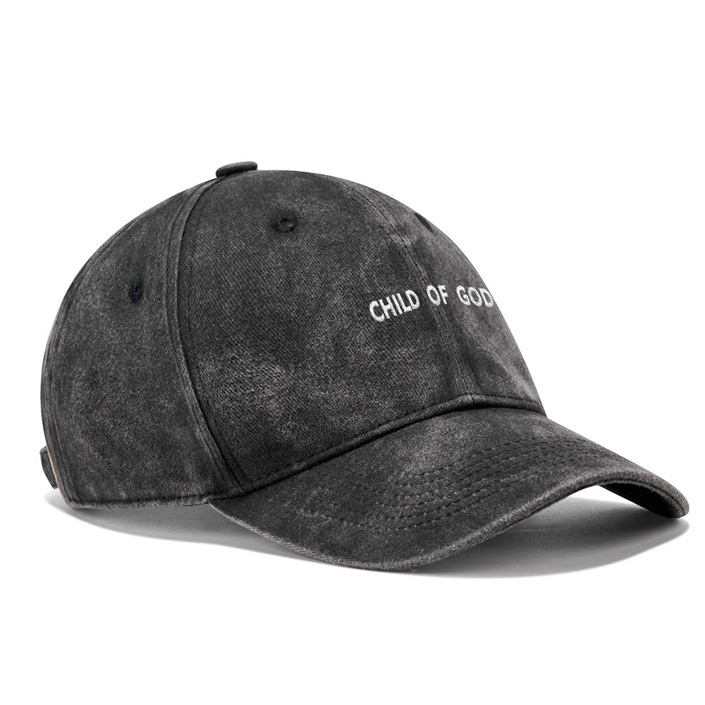 Child Of God Christian Washed Hat-Teevibe