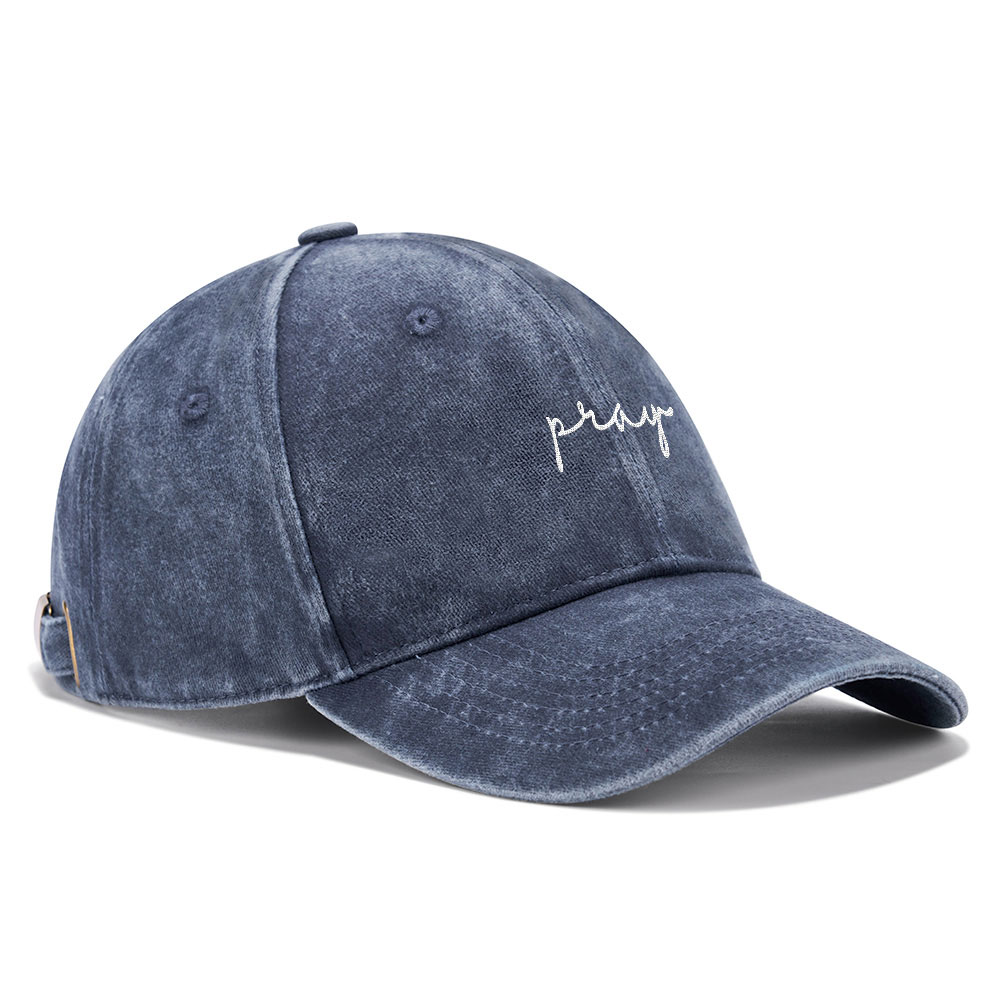 Pray Christian Washed Hat-Teevibe