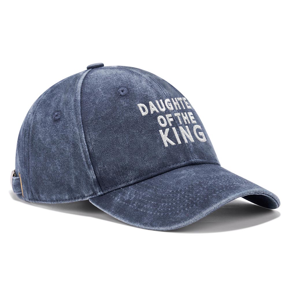 Daughter Of The King Christian Washed Hat-Teevibe