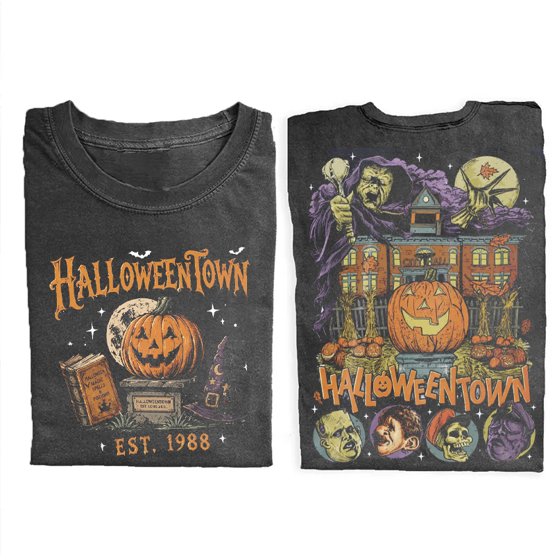 Vintage Halloween Spooky Season T-shirt-Teevibe