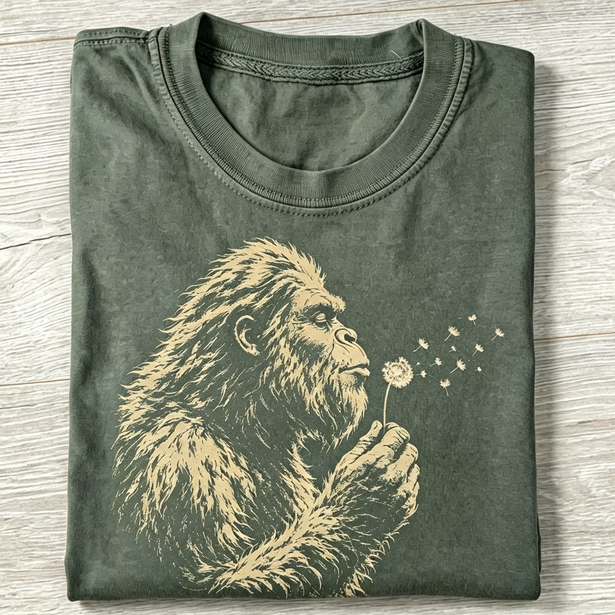 Funny Bigfoot Dandelion T-Shirt