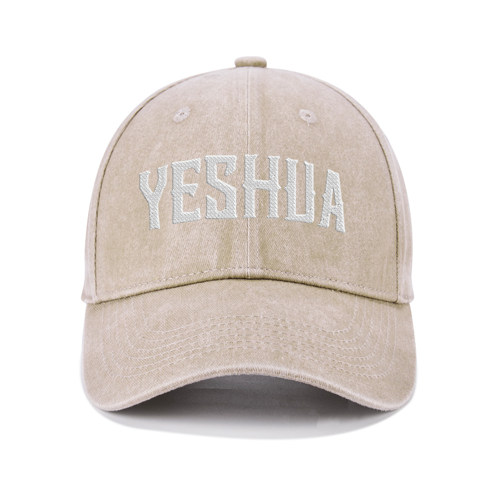 Yeshua Christian Washed Hat-Teevibe