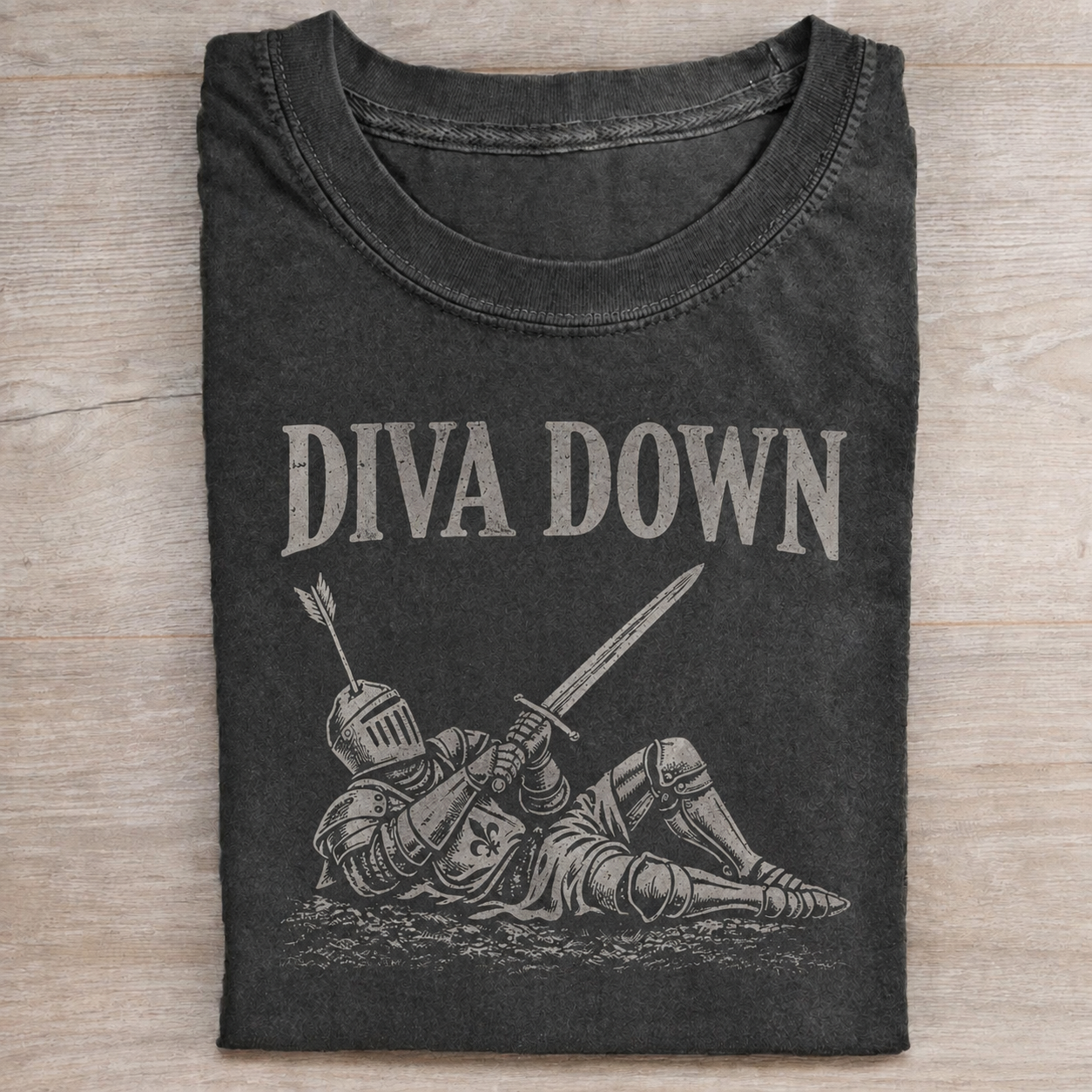 Diva Down Knight Funny T-Shirt