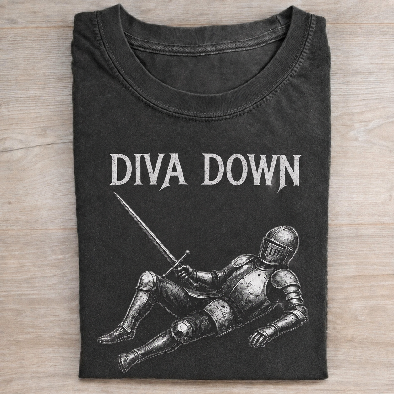 Diva Down Knight Funny T-Shirt