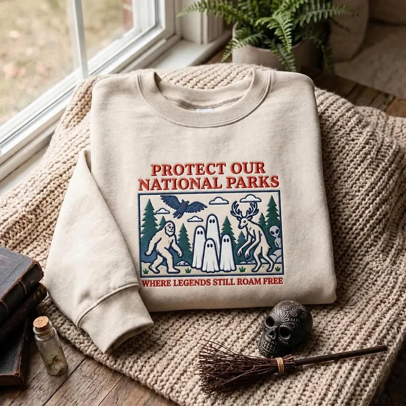 Protect Our Parks Vintage Embroidered Sweatshirt