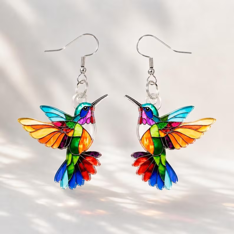 🐦Whimsical Hummingbird Nature Earrings