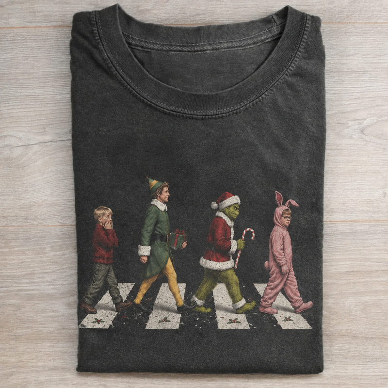 Vintage Christmas Movie Characters T-shirt