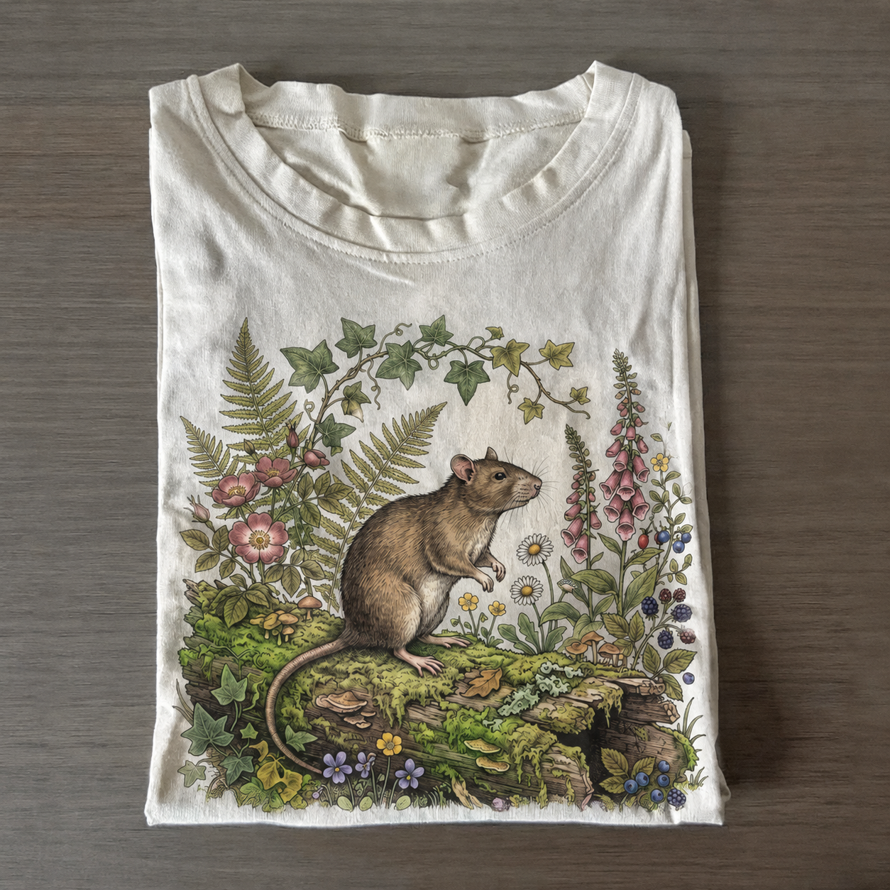 Vintage Botanical Rat T-shirt