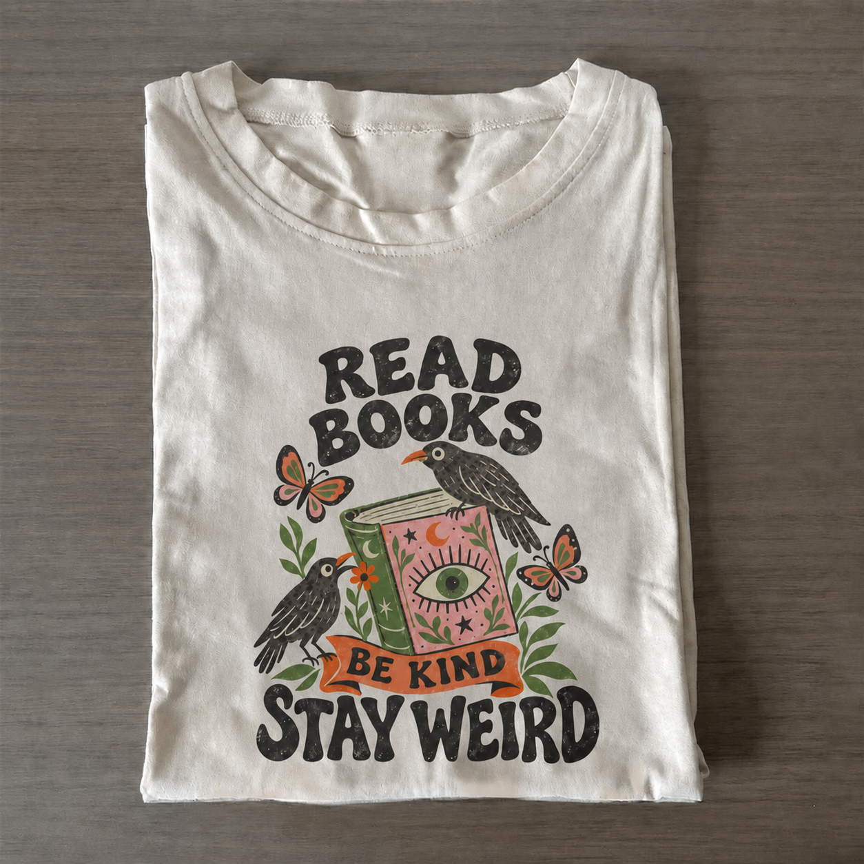Read Books Be Kind Stay Weird T-shirt