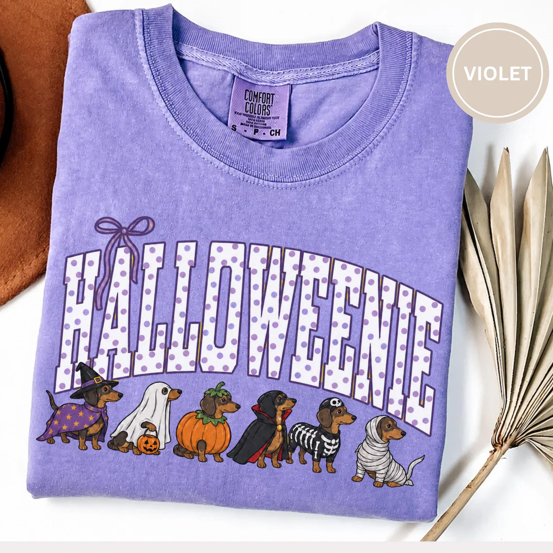  Funny Halloweenie Dachshund T-shirt
