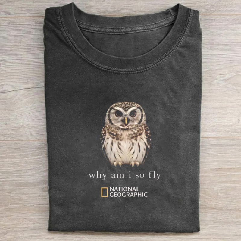 National Geographic owl T-Shirt-Teevibe